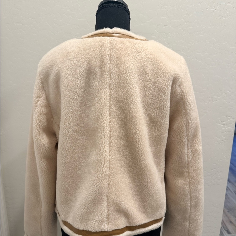 J. Crew Collection Ladies Sherpa Blend Jacket NWT size 8 (style BU184) - Picture 3 of 4